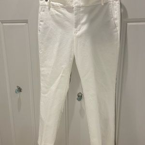 Zara Tapered White Dress Pants